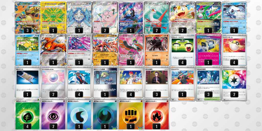ベスト4 ガルーラバレットのデッキリスト