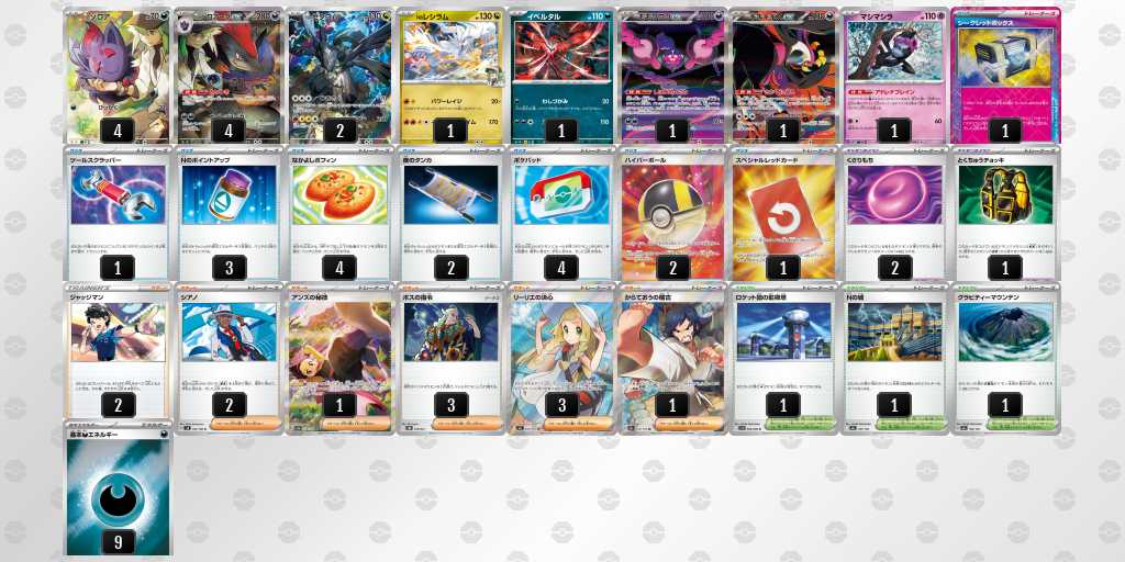 42位 あお選手 ゾロアーク デッキリスト