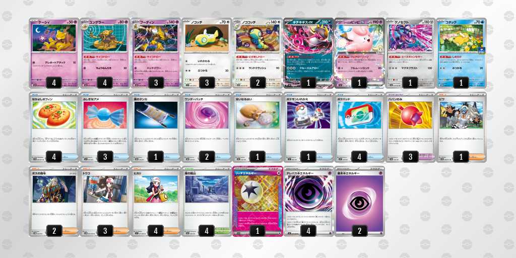 ベスト8 フーディンのデッキリスト