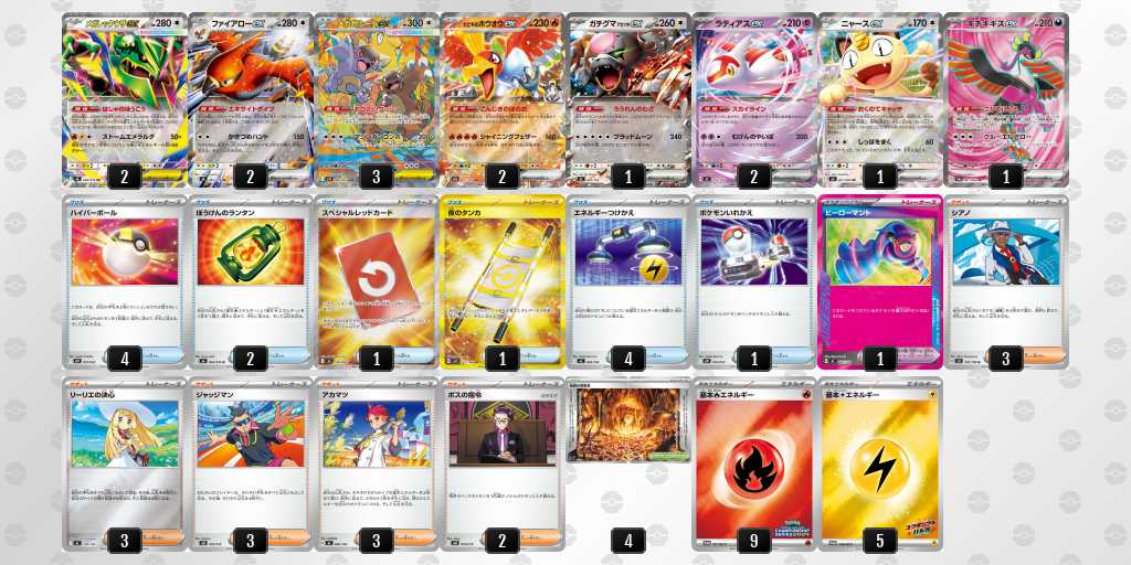 ベスト8 フーブイ選手 メガレックウザ デッキリスト