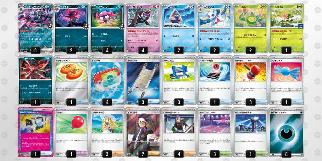 ベスト8 オーロンゲのデッキリスト