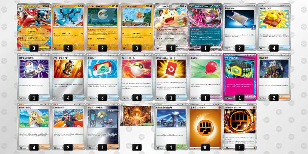 ベスト8 ルカリオのデッキリスト