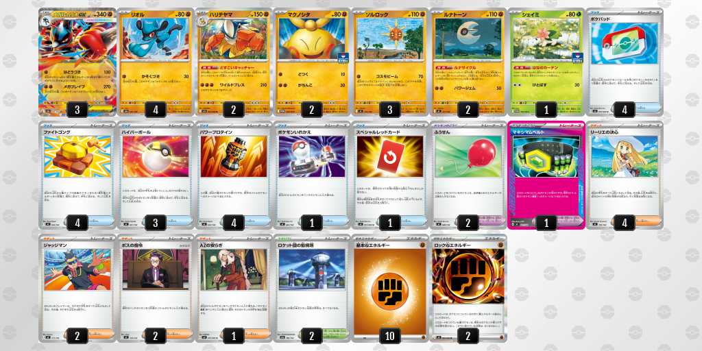 ベスト8 ルカリオのデッキリスト