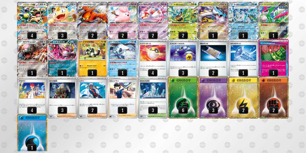 ベスト4 ガルーラバレットのデッキリスト