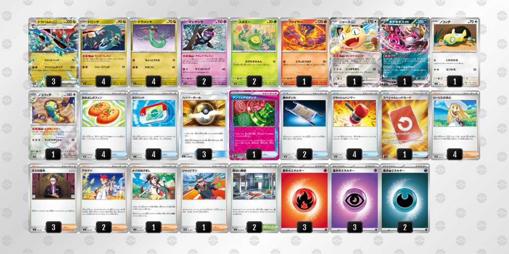 ベスト8 ドラパルトのデッキリスト