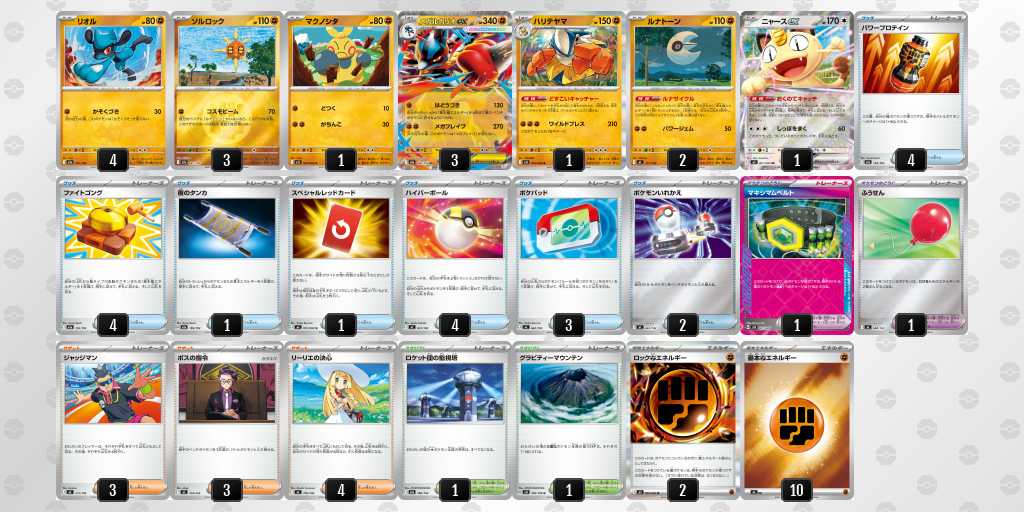 ベスト16 ルカリオのデッキリスト