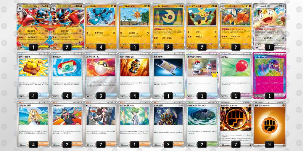 ベスト8 ルカリオのデッキリスト