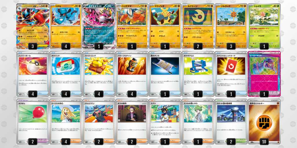 ベスト16 ルカリオのデッキリスト