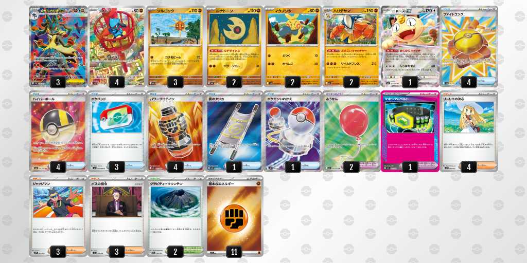 ベスト8 ルカリオのデッキリスト