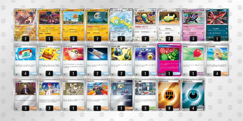 ベスト8 ガチグマのデッキリスト
