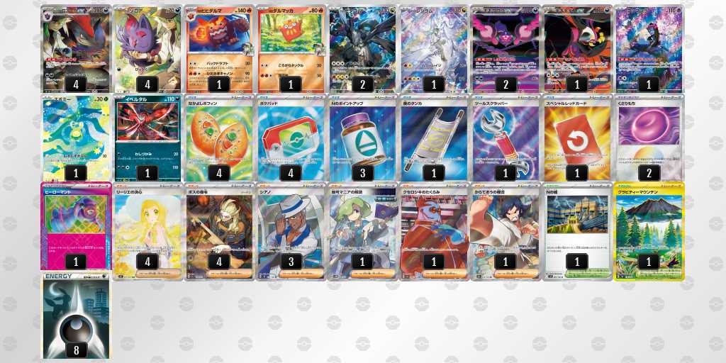 ベスト8 ゾロアークのデッキリスト