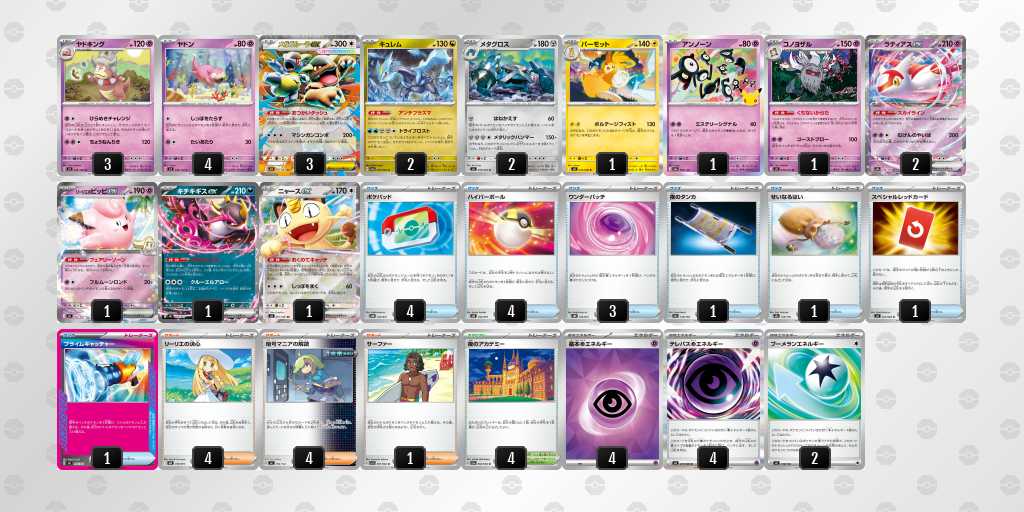 ベスト8 ヤドキングのデッキリスト