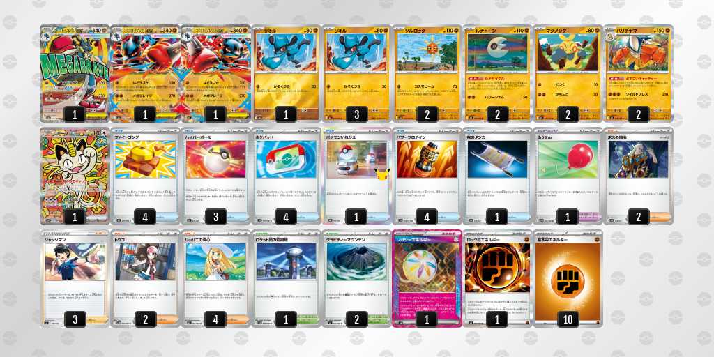 ベスト8 ルカリオのデッキリスト