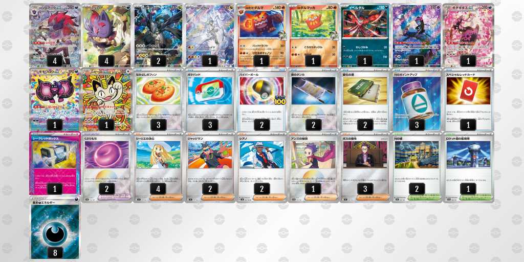 ベスト16 ゾロアークのデッキリスト