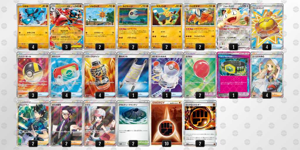 ベスト8 ルカリオのデッキリスト