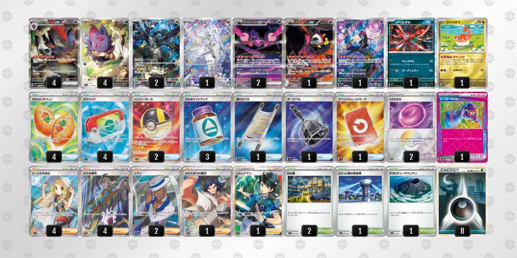 ベスト8 ゾロアークのデッキリスト