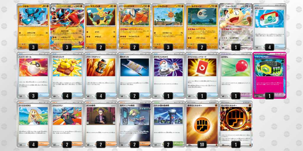 ベスト16 ルカリオのデッキリスト