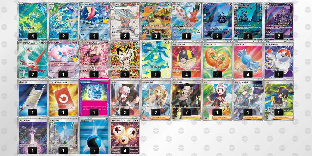 ベスト4 ボムゲッコウガ/ガルーラのデッキリスト