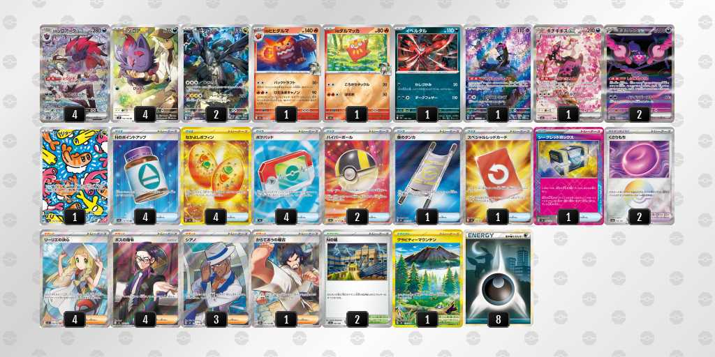 ベスト8 ゾロアークのデッキリスト