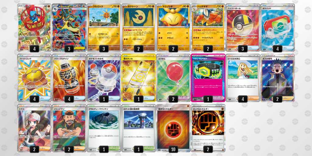 ベスト8 ルカリオのデッキリスト