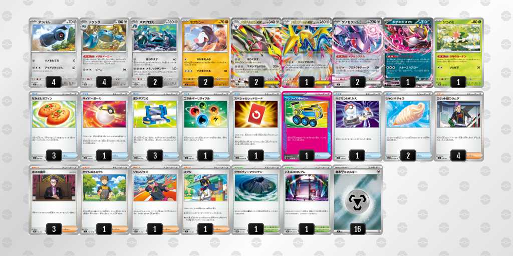 ベスト16 ドリュウズのデッキリスト