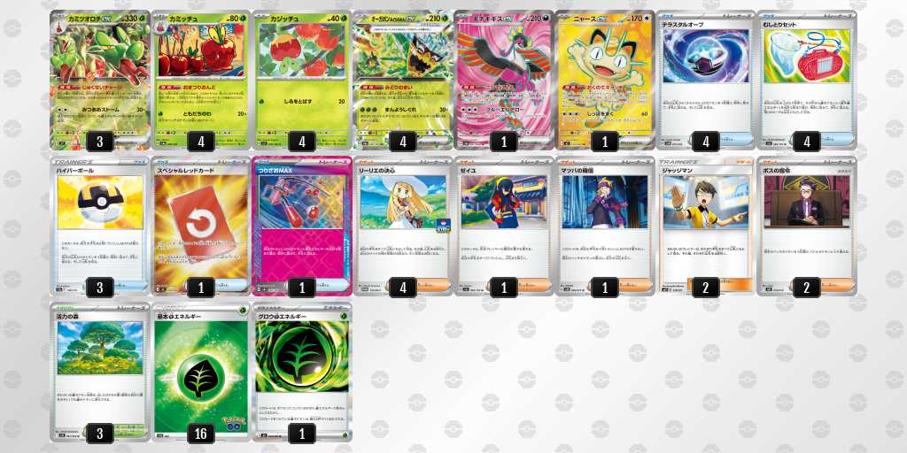ベスト16 カミツオロチのデッキリスト