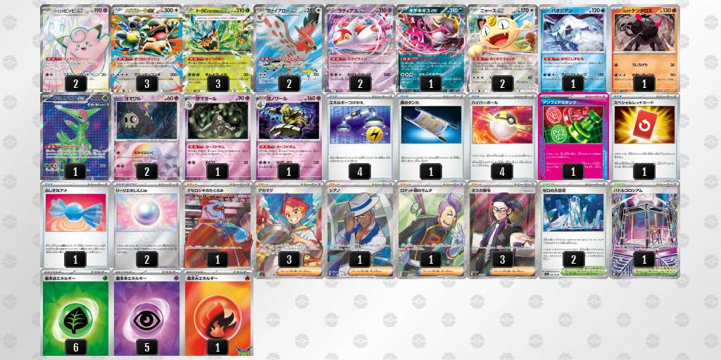 ベスト8 ガルーラバレットのデッキリスト