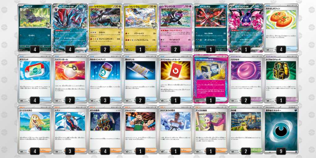 ベスト8 ゾロアークのデッキリスト