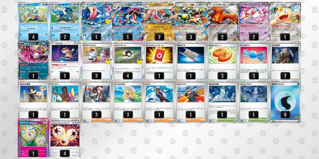 ベスト16 ゲッコウガ/ガルーラのデッキリスト