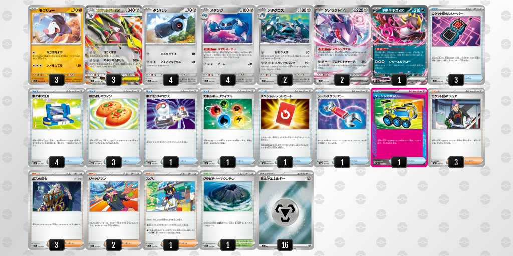 ベスト4 ドリュウズのデッキリスト