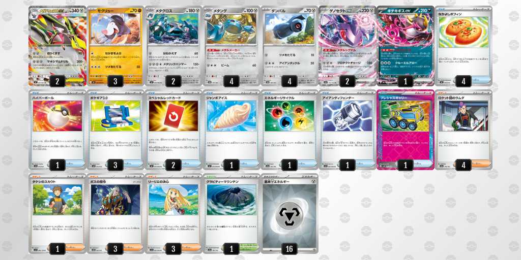 ベスト4 ドリュウズのデッキリスト
