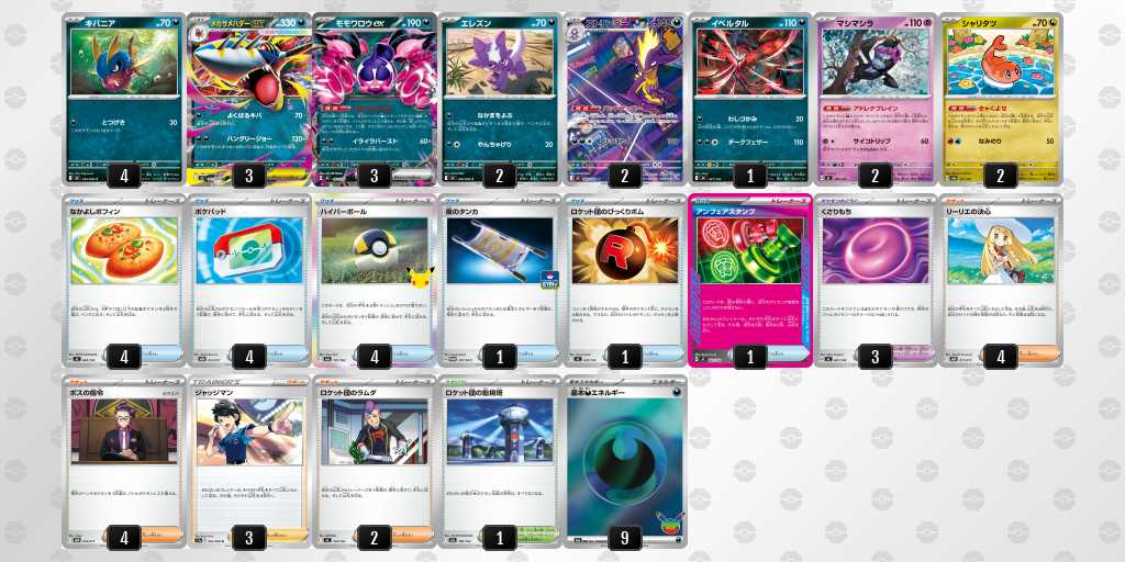 ベスト8 サメハダーのデッキリスト