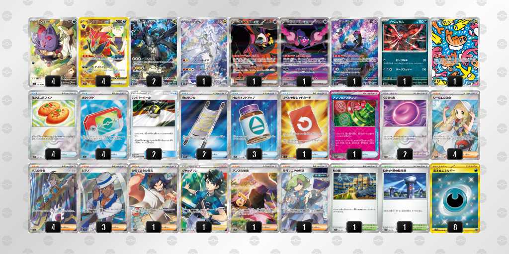 ベスト4 ゾロアークのデッキリスト