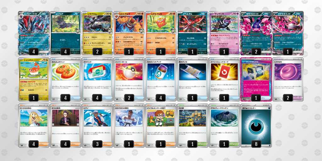 ベスト4 ゾロアークのデッキリスト