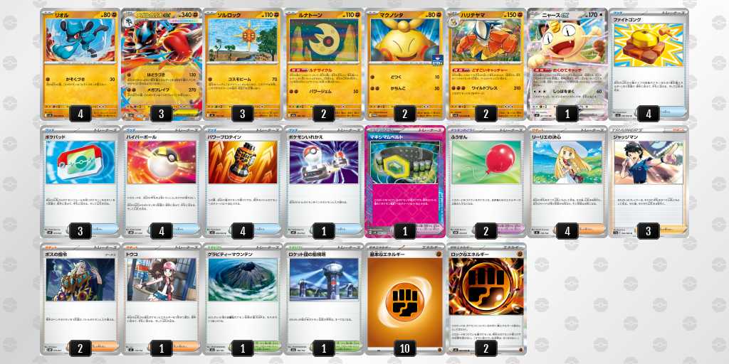 ベスト16 ルカリオのデッキリスト