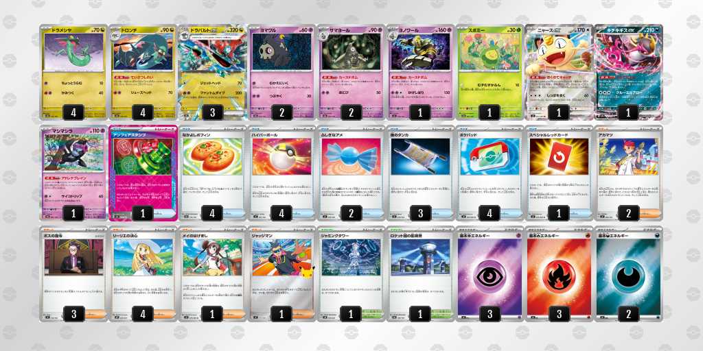 ベスト8 ボムドラパルトのデッキリスト