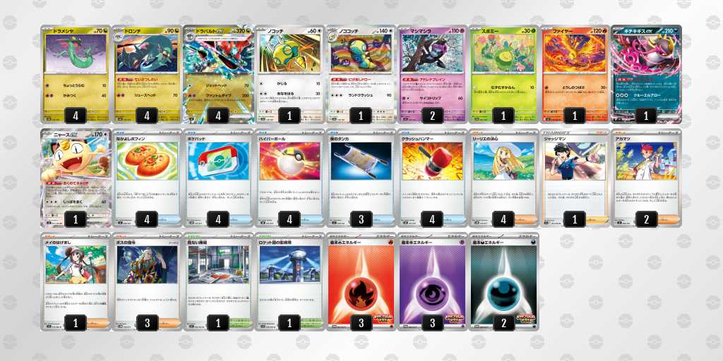 ベスト8 ドラパルトのデッキリスト