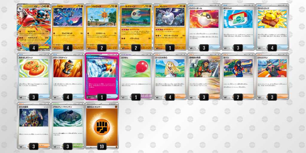 ベスト16 ルカリオのデッキリスト