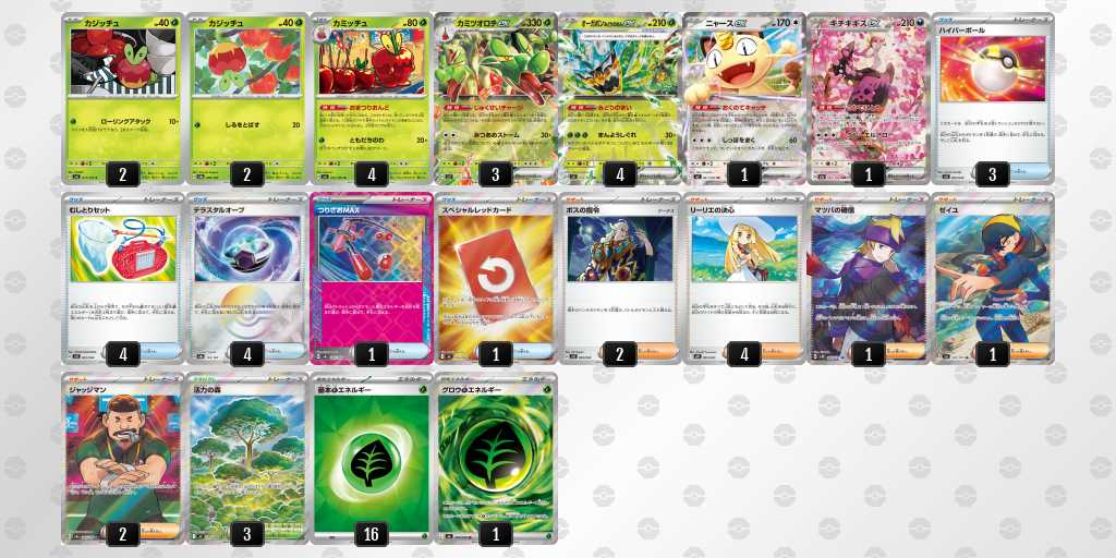 ベスト8 カミツオロチのデッキリスト