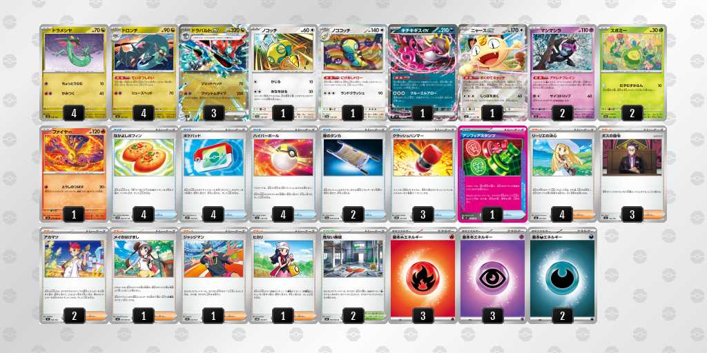 ベスト8 ドラパルトのデッキリスト