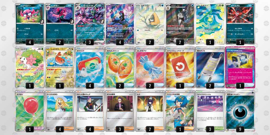 ベスト4 オーロンゲのデッキリスト