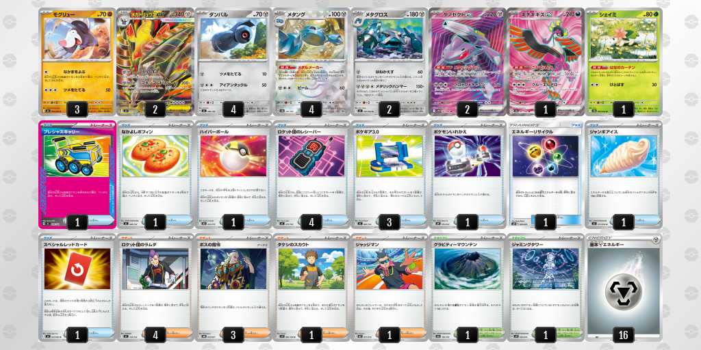ベスト4 ドリュウズのデッキリスト