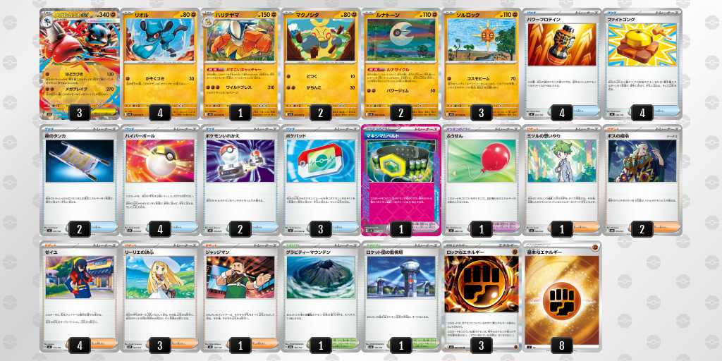 ベスト16 ルカリオのデッキリスト